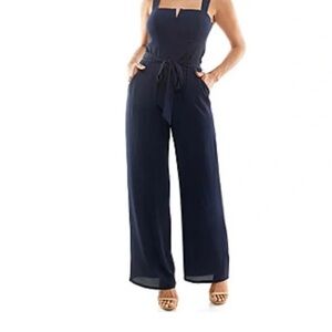 Premier Amour Elegant Navy Jumpsuit